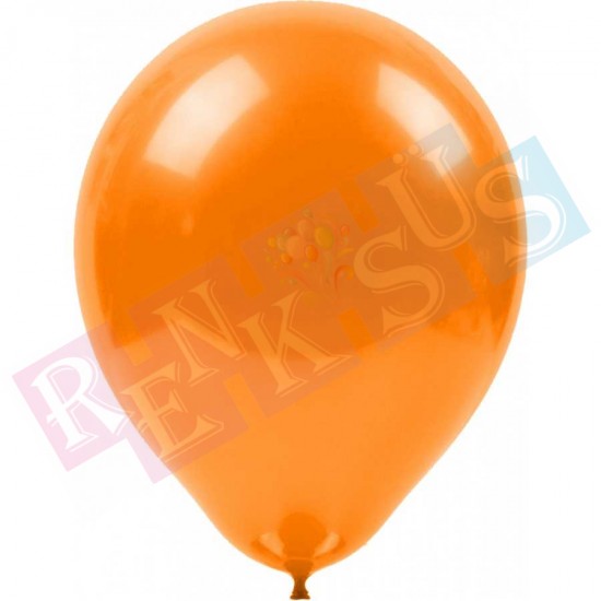 Metalik Turuncu Balon (10'lu Paket) Metalik Balonlar