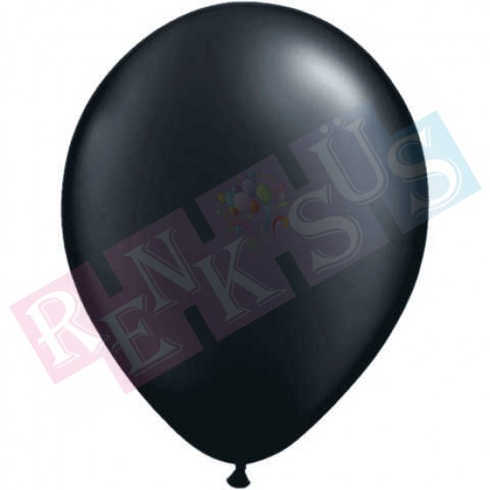 Metalik Siyah Balon (10'lu Paket) Metalik Balonlar