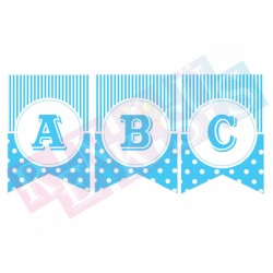 Pauntiyeli Flama Harf Mavi