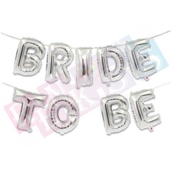 Bride To Be Gümüş Folyo Balon Seti Yazı Bride To Be Gümüş Folyo Balon Seti Yazı