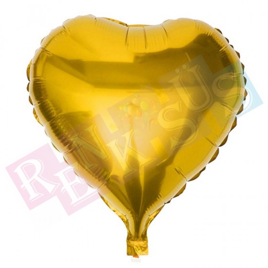 Folyo Kalp Balon 18 İnç Gold