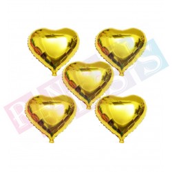 Folyo Kalp Balon 10 İnç Gold