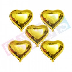 Folyo Kalp Balon 10 İnç Gold Folyo Kalp Balon 10 İnç Gold