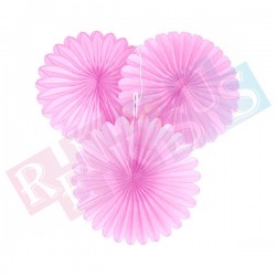 Yelpaze Sarkıt Süs Pembe 3lü Set Yelpaze Sarkıt Süs Pembe 3lü Set