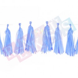 Ponpon Sarkıt Süs Mavi 10lu