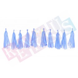 Ponpon Sarkıt Süs Mavi 10lu