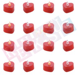 Led Mum Pilli Kırmızı Kalp Led Mum Pilli Kırmızı Kalp