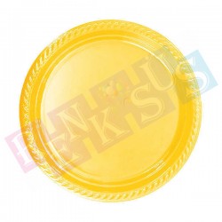 Plastik Tabak Sarı Plastik Tabak Sarı