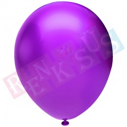 Metalik Balon Koyu Violet
