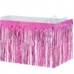 Masa Eteği Metalize Pembe Masa Eteği Metalize Pembe