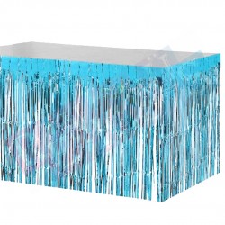 Masa Eteği Metalize Mavi Masa Eteği Metalize Mavi