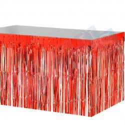 Masa Eteği Metalize Kırmızı Masa Eteği Metalize Kırmızı