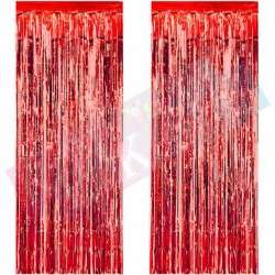 Arka Fon Metalize Kırmızı