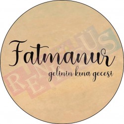 Deri Tef İçin Sticker Baskı Model 7