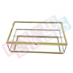 Cam Çikolata Tepsisi Gold Cam Çikolata Tepsisi Gold