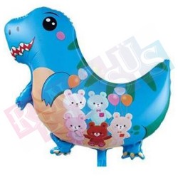 Dinazor Karakterli Folyo Balon Mavi